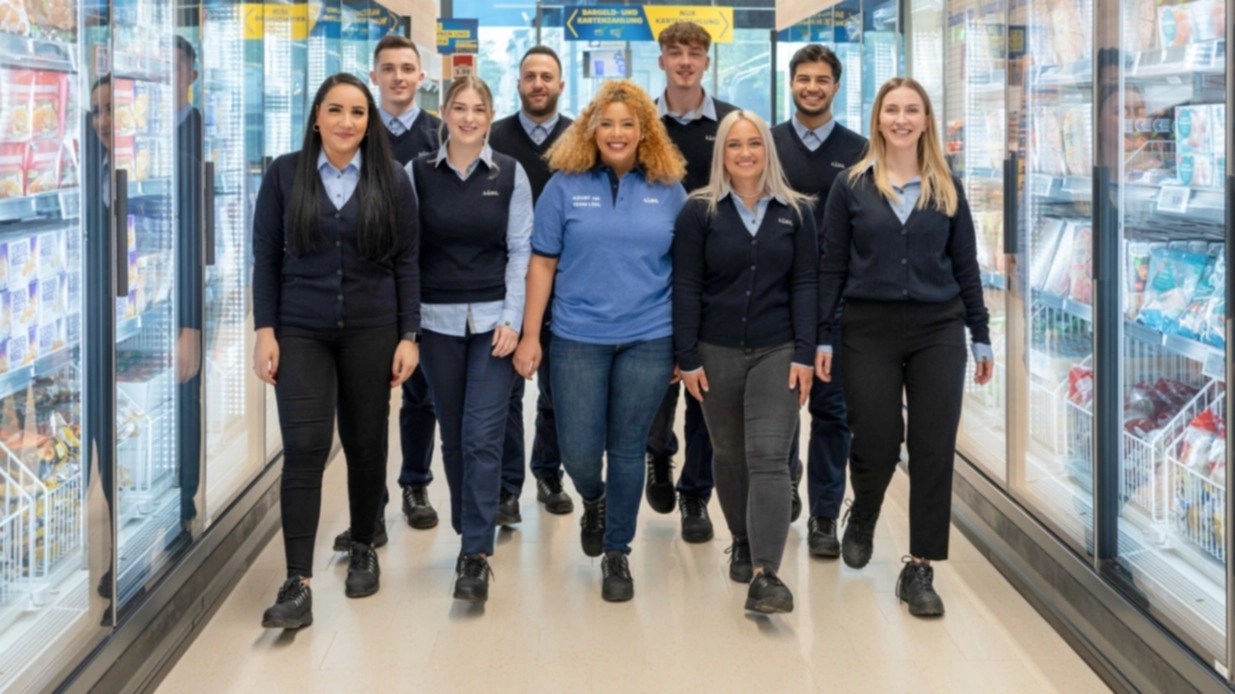 Filialmitarbeiter bei Lidl