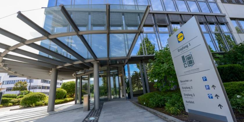 Neckarsulm internationaler Hauptsitz von Lidl inmitten einer