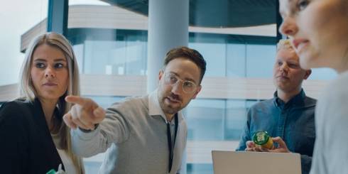 Besprechung über Produkte
