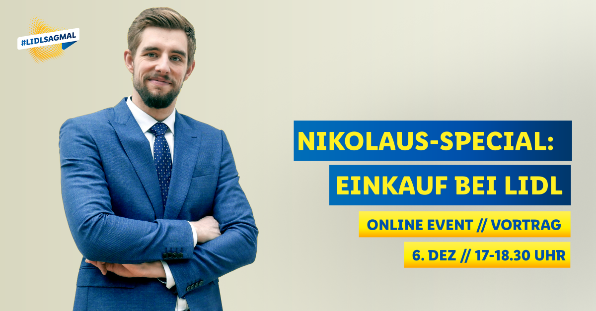 Lidl sag mal Online-Event Einkauf Nikolaus-Sepcial